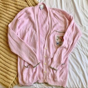 Vintage Pink Cardigan